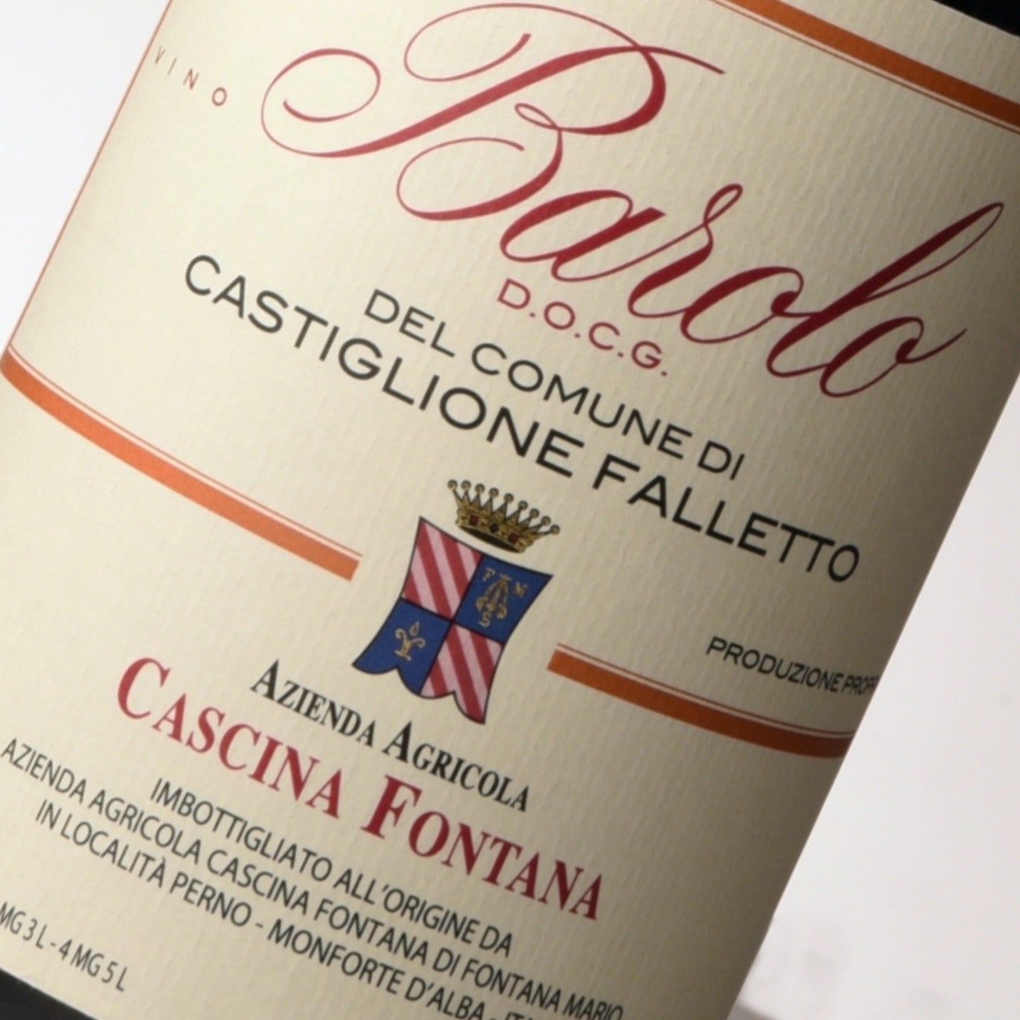 CASCINA FONTANA, Barolo Castiglione Falletto, 2019
