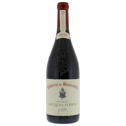 CHATEAU DE BEAUCASTEL, Chateauneuf-du-Pape, Hommage a Jacques Perrin, 2016