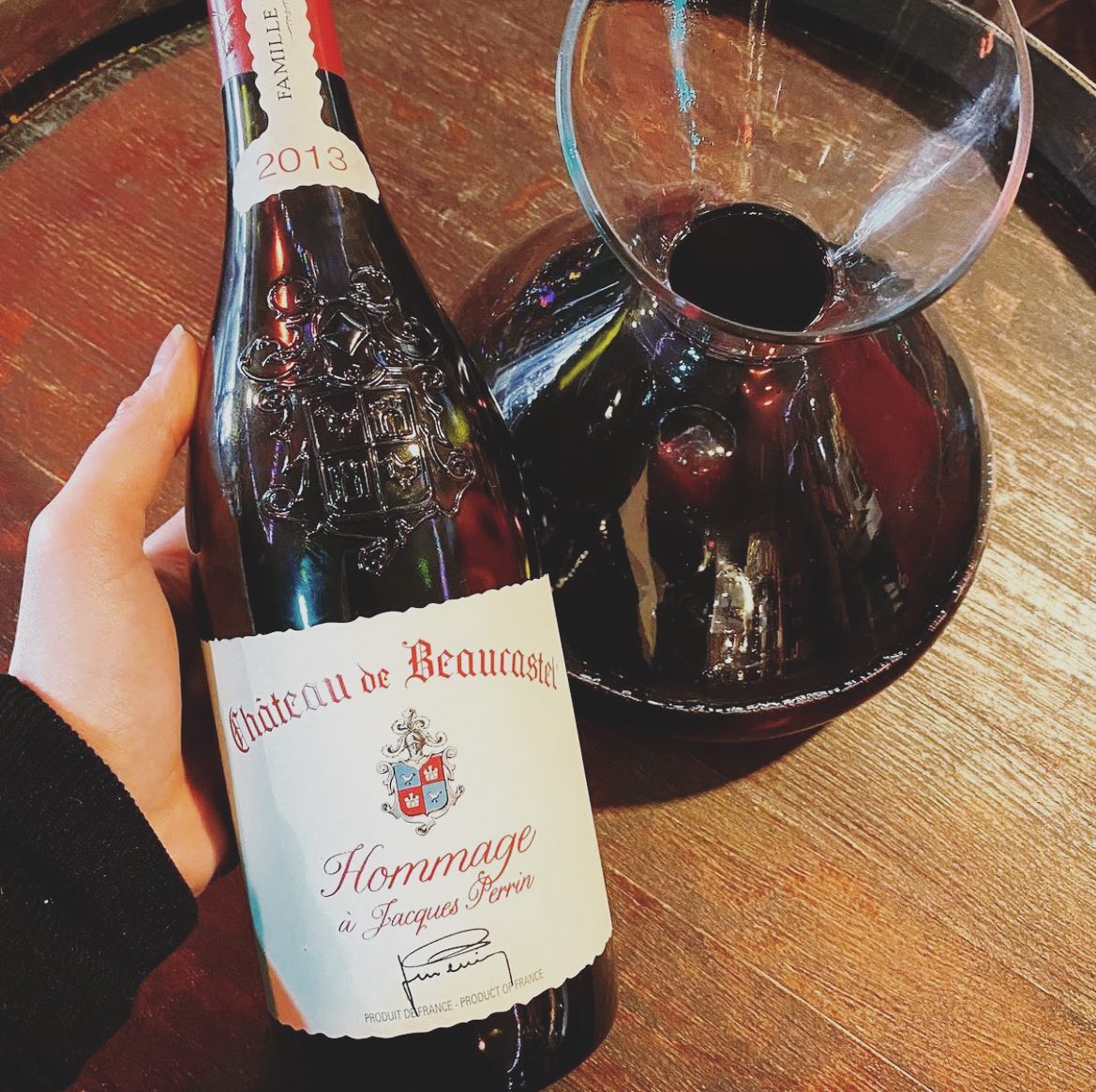 CHATEAU DE BEAUCASTEL, Chateauneuf-du-Pape, Hommage a Jacques Perrin, 2016