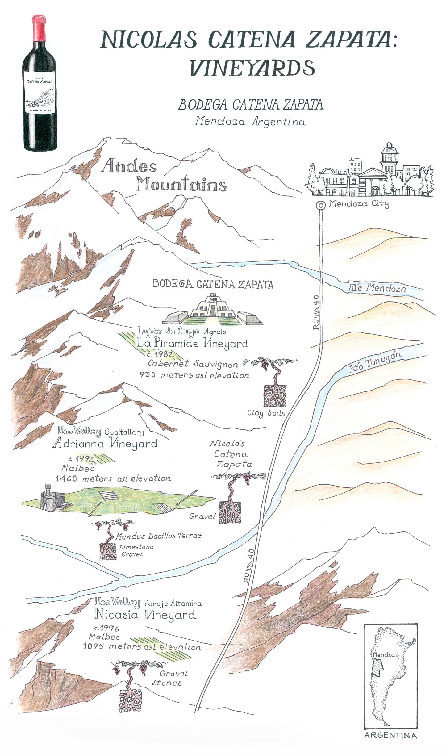 Bordeaux Blend, CATENA ZAPATA 'NICOLAS CATENA ZAPATA', Mendoza, Argentina