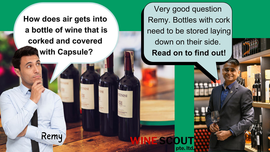 HOW DOES AIR GETS INTO WINE BOTTLES WITH CORK CLOSURE?