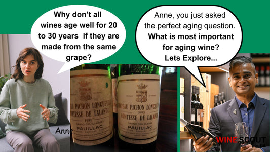 What is the most important factor for wines to be able to age?