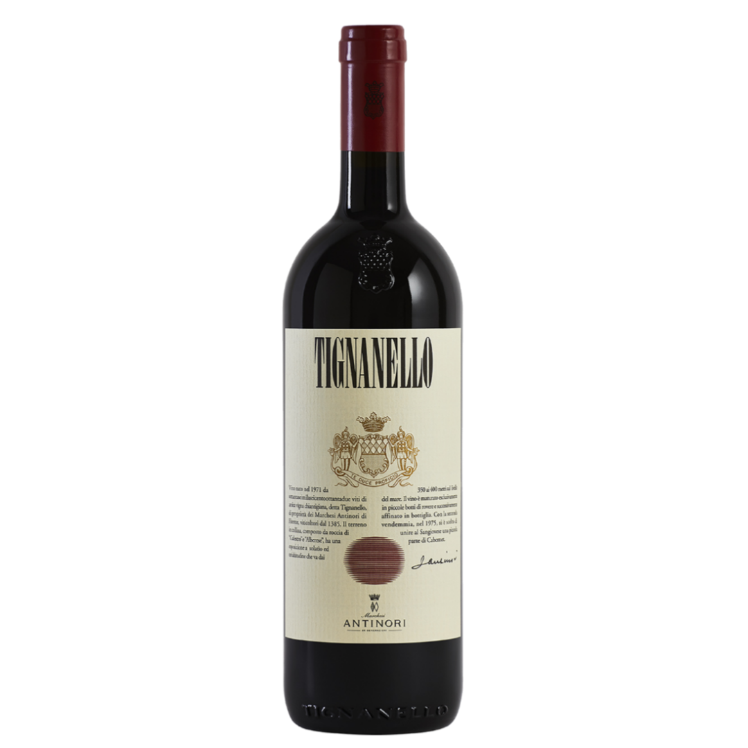 Antinori Tignanello Super Tuscan wine.