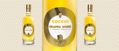 Grappa. "Doree di Moscato", COCCHI, Asti, Italy